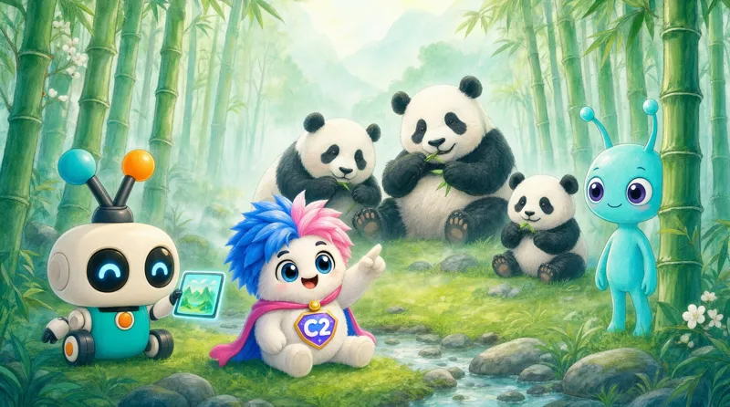 Bambu Ormanında Bir Gün hikâyesinin resmi